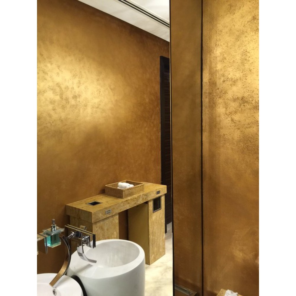 Декоративная краска Swahili gold с эффектом шелка, песка и золота